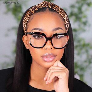 Oversized Square Clear Lens Glasses